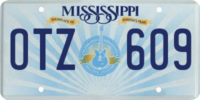MS license plate OTZ609