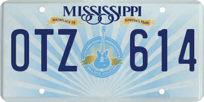 MS license plate OTZ614