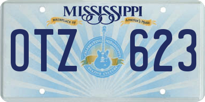MS license plate OTZ623