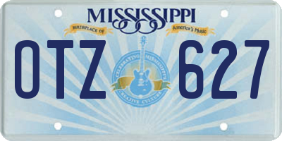 MS license plate OTZ627