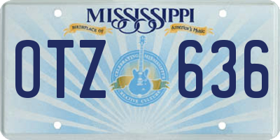 MS license plate OTZ636