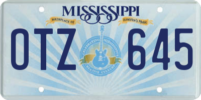 MS license plate OTZ645