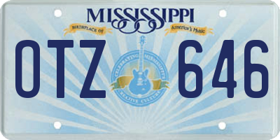 MS license plate OTZ646