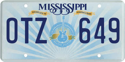 MS license plate OTZ649