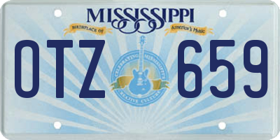 MS license plate OTZ659