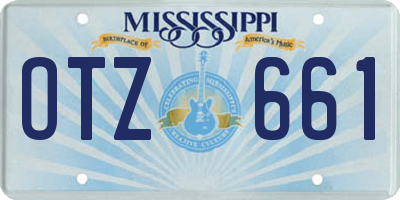 MS license plate OTZ661