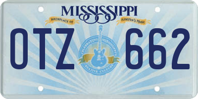 MS license plate OTZ662
