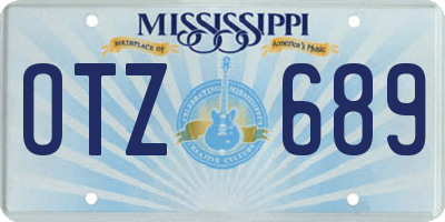 MS license plate OTZ689