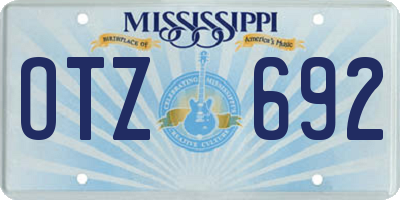 MS license plate OTZ692