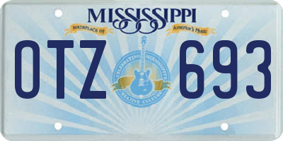 MS license plate OTZ693