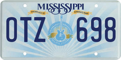 MS license plate OTZ698