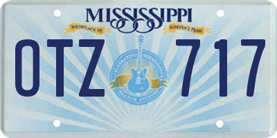 MS license plate OTZ717