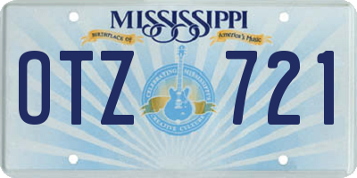 MS license plate OTZ721