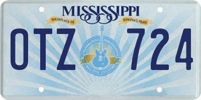 MS license plate OTZ724