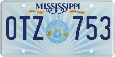 MS license plate OTZ753
