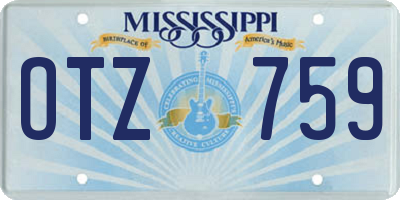 MS license plate OTZ759