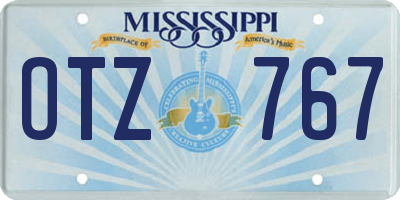 MS license plate OTZ767