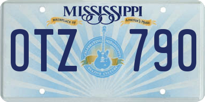 MS license plate OTZ790