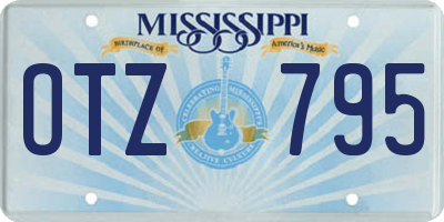 MS license plate OTZ795