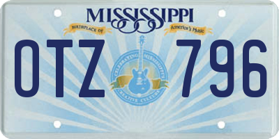 MS license plate OTZ796