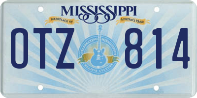 MS license plate OTZ814