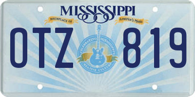 MS license plate OTZ819