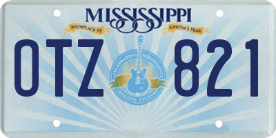 MS license plate OTZ821