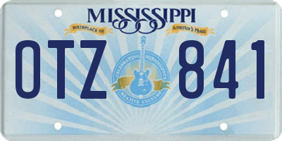 MS license plate OTZ841