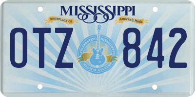 MS license plate OTZ842