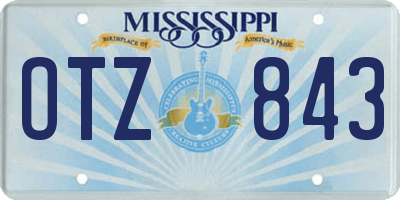 MS license plate OTZ843