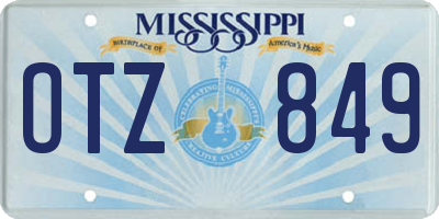 MS license plate OTZ849