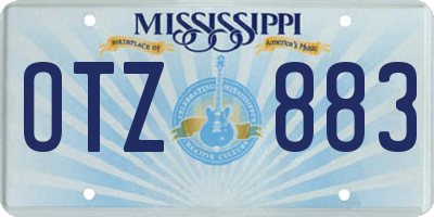 MS license plate OTZ883