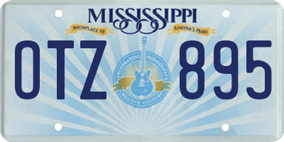 MS license plate OTZ895