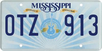 MS license plate OTZ913