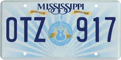 MS license plate OTZ917