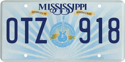 MS license plate OTZ918