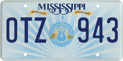 MS license plate OTZ943