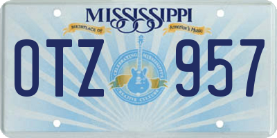 MS license plate OTZ957