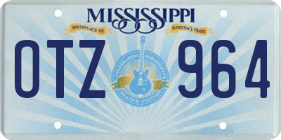 MS license plate OTZ964