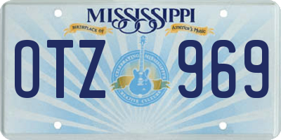 MS license plate OTZ969