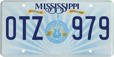 MS license plate OTZ979