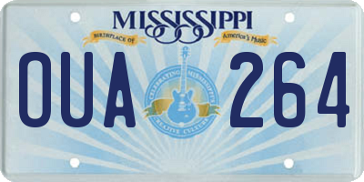 MS license plate OUA264