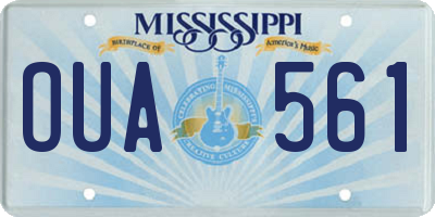 MS license plate OUA561