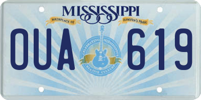 MS license plate OUA619