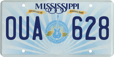 MS license plate OUA628