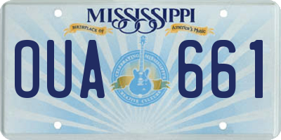 MS license plate OUA661