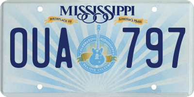 MS license plate OUA797