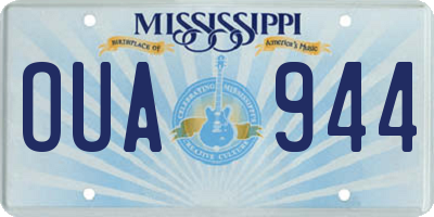 MS license plate OUA944