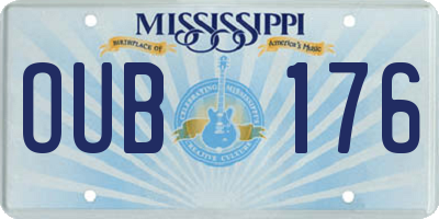 MS license plate OUB176