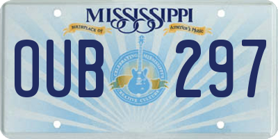 MS license plate OUB297